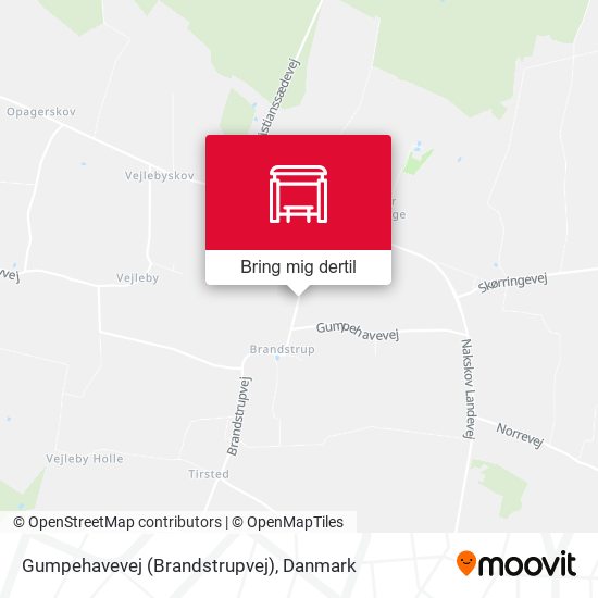 Gumpehavevej (Brandstrupvej) kort