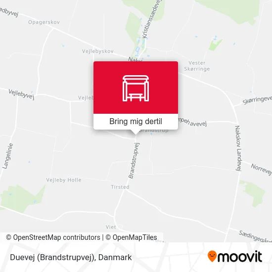 Duevej (Brandstrupvej) kort