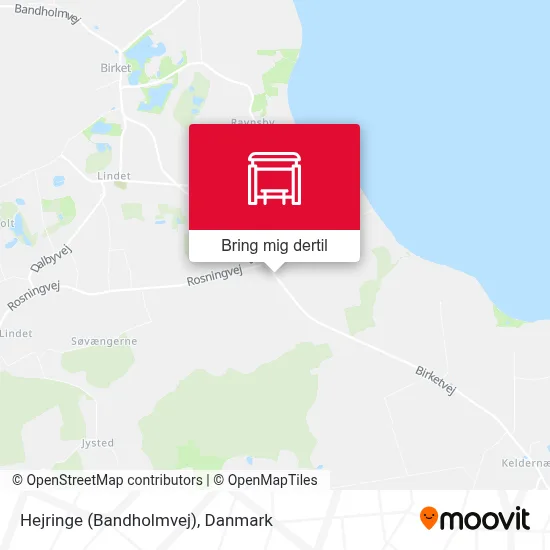 Hejringe (Bandholmvej) kort