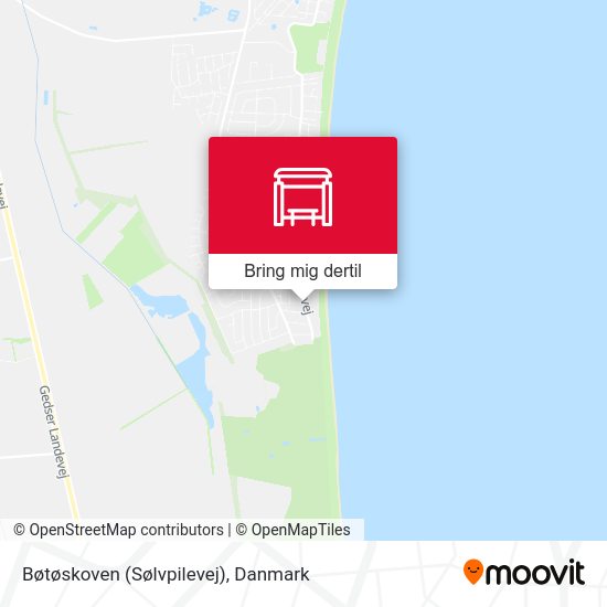 Bøtøskoven (Sølvpilevej) kort