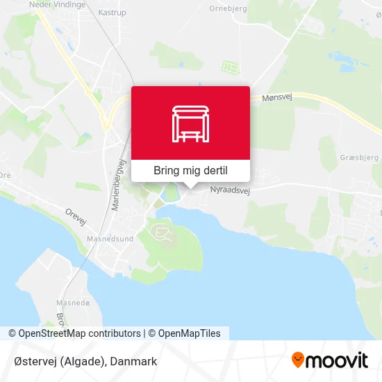 Østervej (Algade) kort