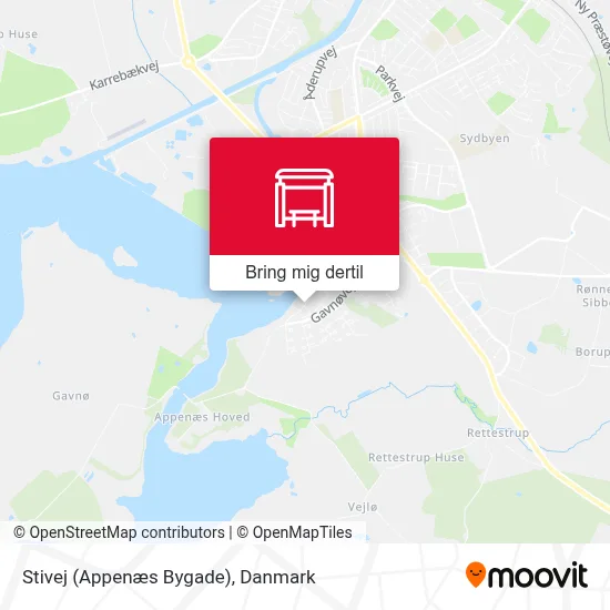 Stivej (Appenæs Bygade) kort