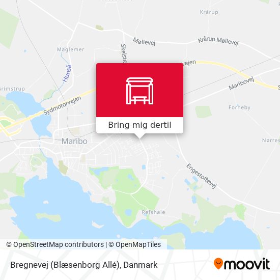 Bregnevej (Blæsenborg Allé) kort