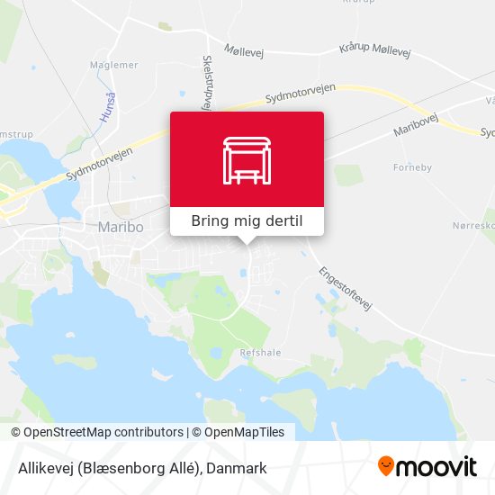 Allikevej (Blæsenborg Allé) kort