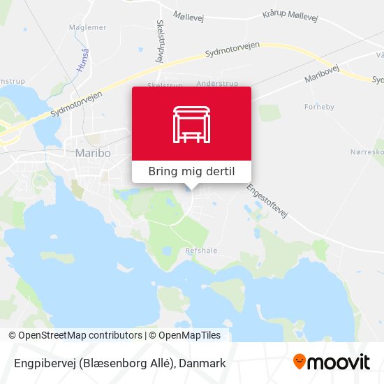 Engpibervej (Blæsenborg Allé) kort