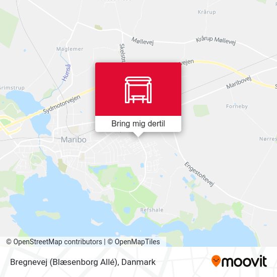 Bregnevej (Blæsenborg Allé) kort