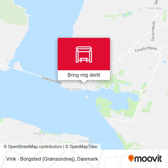 Vink - Borgsted (Grønsundvej) kort