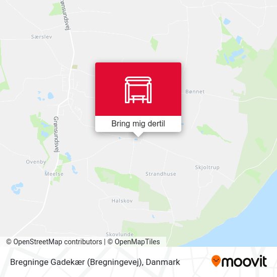 Bregninge Gadekær (Bregningevej) kort