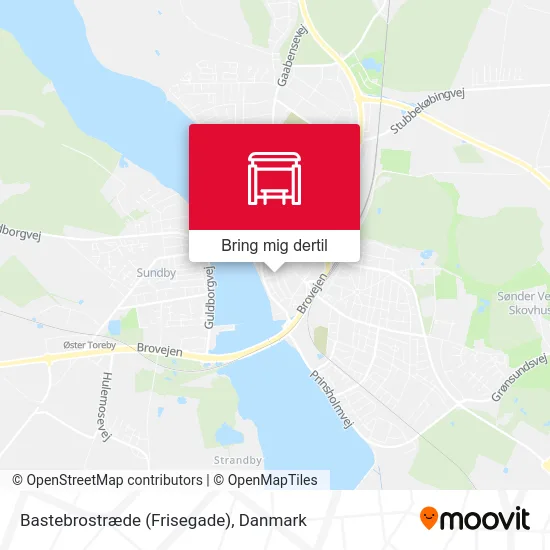 Bastebrostræde (Frisegade) kort