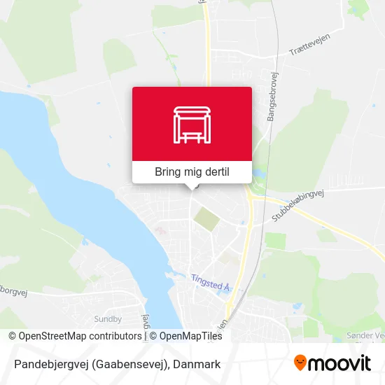 Pandebjergvej (Gaabensevej) kort