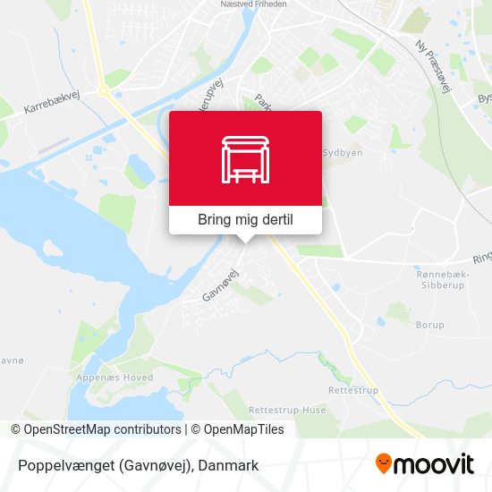 Poppelvænget (Gavnøvej) kort