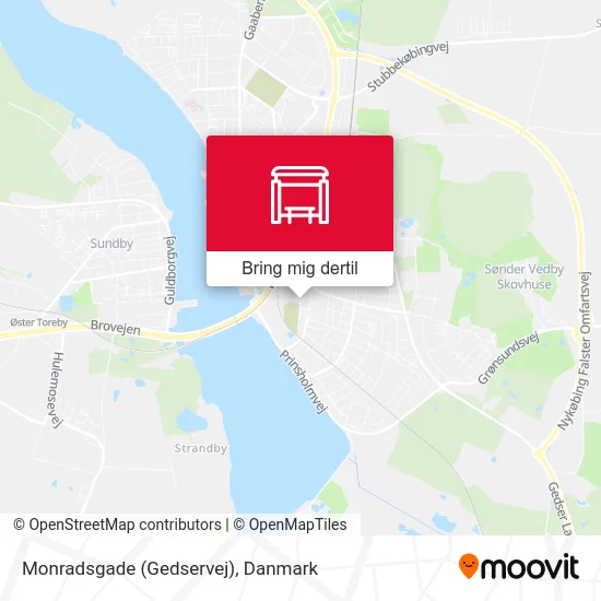 Monradsgade (Gedservej) kort