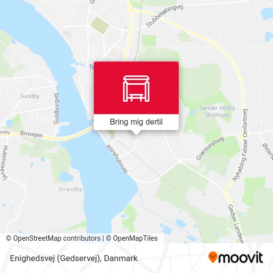 Enighedsvej (Gedservej) kort