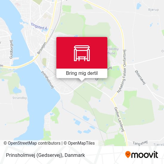 Prinsholmvej (Gedservej) kort