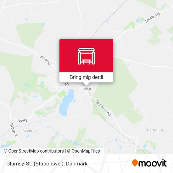 Glumsø St. (Stationsvej) kort