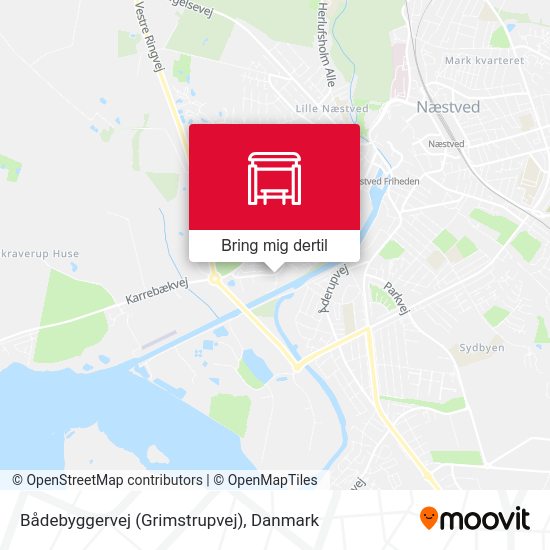Bådebyggervej (Grimstrupvej) kort