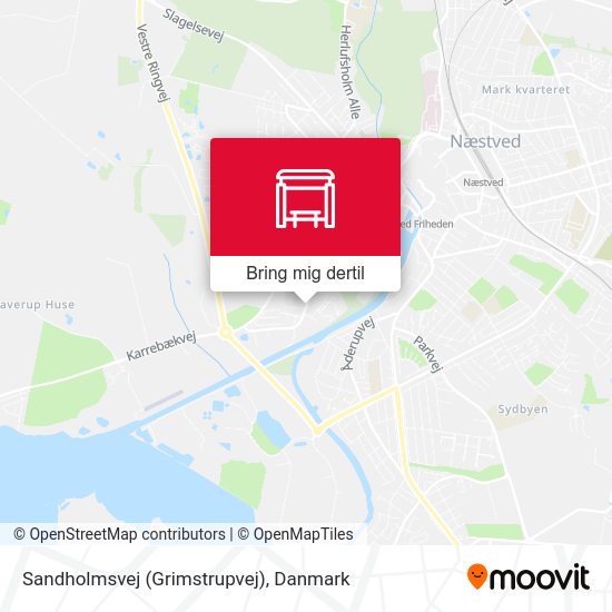 Sandholmsvej (Grimstrupvej) kort