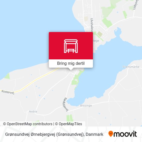 Grønsundvej Ørnebjergvej kort