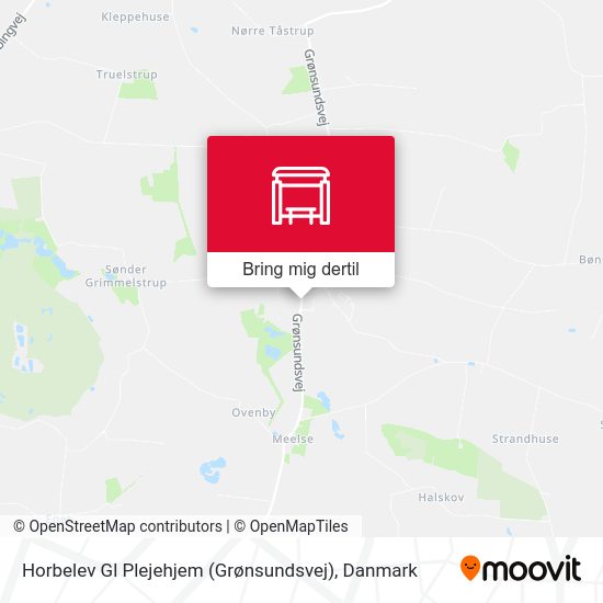 Horbelev Gl Plejehjem (Grønsundsvej) kort