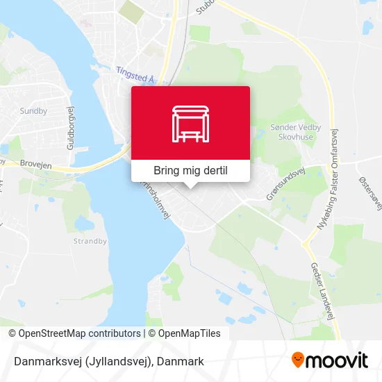 Danmarksvej (Jyllandsvej) kort