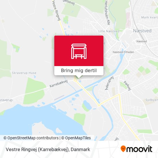 Vestre Ringvej (Karrebækvej) kort