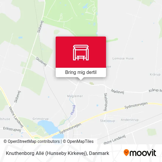 Knuthenborg Allé (Hunseby Kirkevej) kort