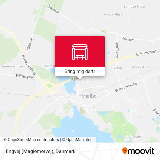 Engvej (Maglemervej) kort