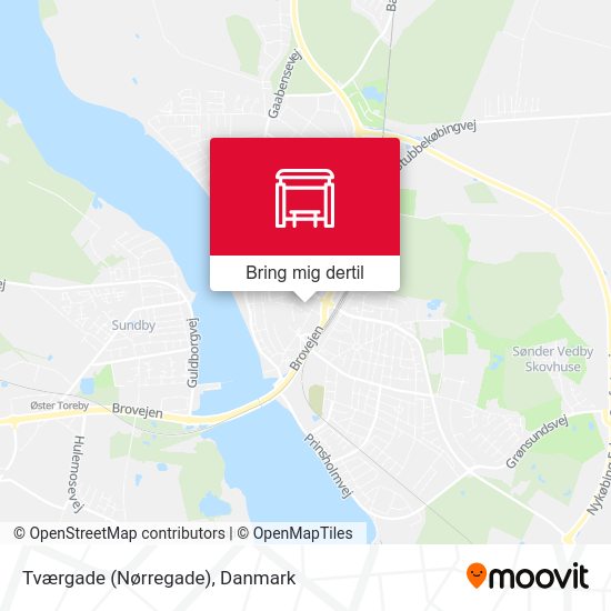 Tværgade (Nørregade) kort