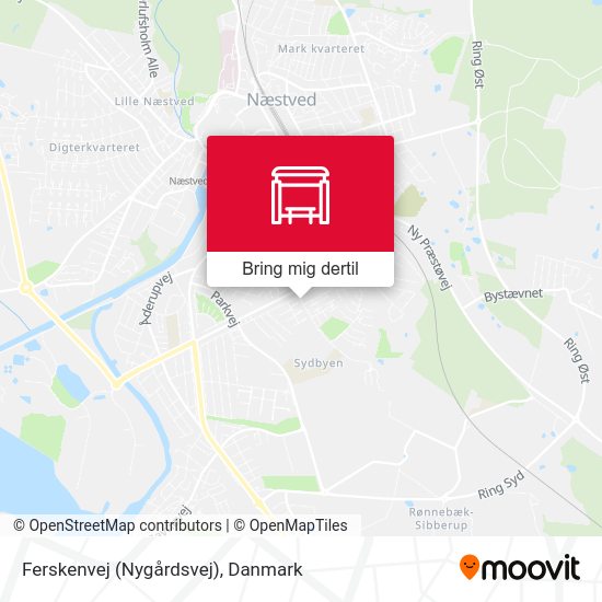 Ferskenvej (Nygårdsvej) kort