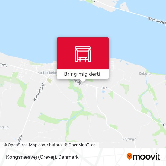 Kongsnæsvej (Orevej) kort
