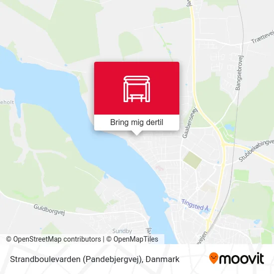 Strandboulevarden (Pandebjergvej) kort