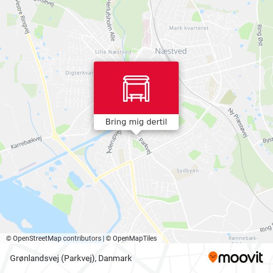 Grønlandsvej (Parkvej) kort