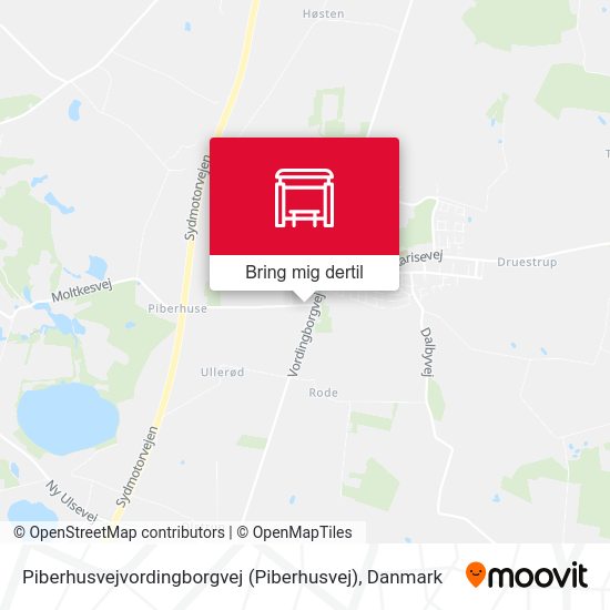 Piberhusvejvordingborgvej kort