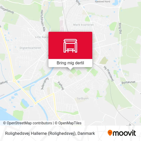 Rolighedsvej Hallerne kort