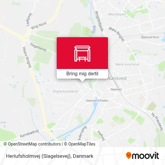 Herlufsholmvej (Slagelsevej) kort