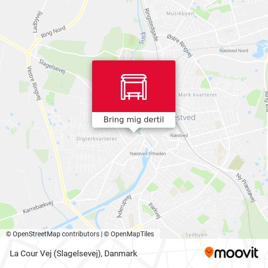 La Cour Vej (Slagelsevej) kort