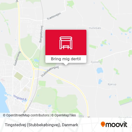 Tingstedvej (Stubbekøbingvej) kort