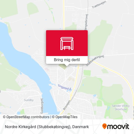Nordre Kirkegård (Stubbekøbingvej) kort