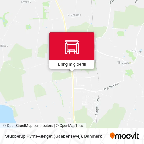 Stubberup Pyntevænget (Gaabensevej) kort