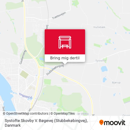 Systofte Skovby V. Bøgevej (Stubbekøbingvej) kort