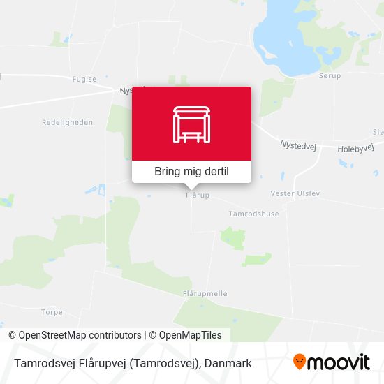 Tamrodsvej Flårupvej kort
