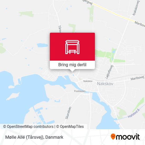 Mølle Allé (Tårsvej) kort