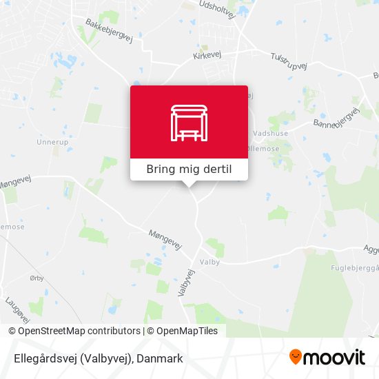 Ellegårdsvej (Valbyvej) kort