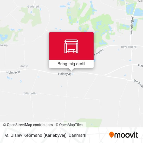 Ø. Ulslev Købmand (Karlebyvej) kort