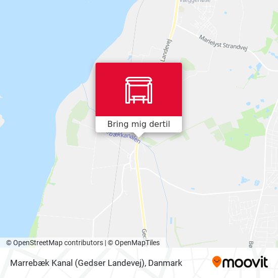 Marrebæk Kanal (Gedser Landevej) kort