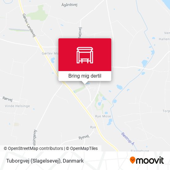 Tuborgvej (Slagelsevej) kort