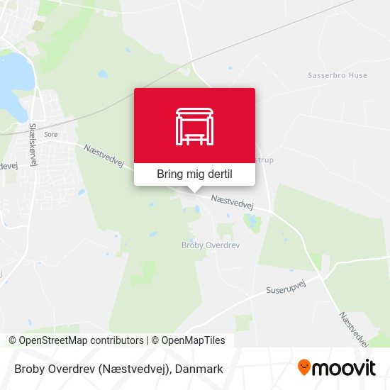 Broby Overdrev (Næstvedvej) kort