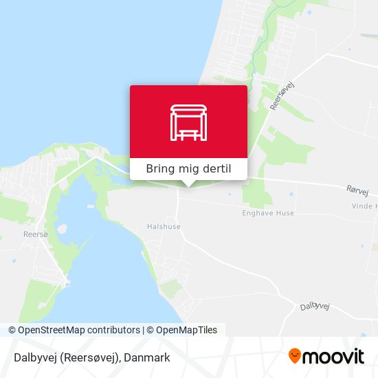 Dalbyvej (Reersøvej) kort