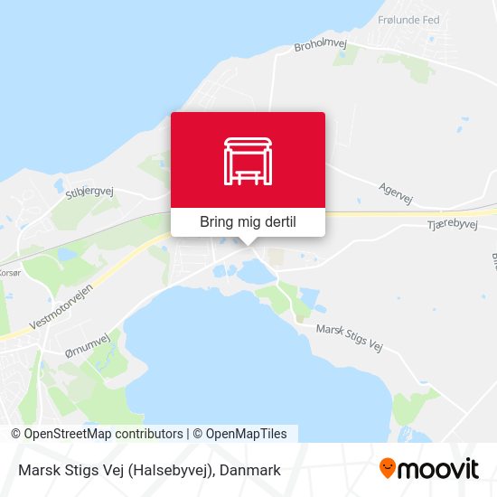 Marsk Stigs Vej (Halsebyvej) kort