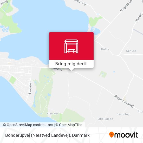 Bonderupvej (Næstved Landevej) kort